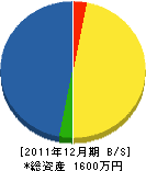 鯉渕電気商会 貸借対照表 2011年12月期