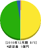 今井組 貸借対照表 2010年12月期