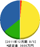 山田商店 貸借対照表 2011年12月期