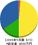 冨山設備工業 貸借対照表 2009年5月期