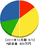 松永商会 貸借対照表 2011年12月期