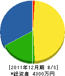 吉川組 貸借対照表 2011年12月期