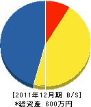 近藤電気 貸借対照表 2011年12月期