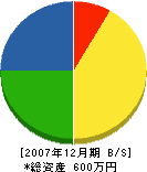 坂本水道 貸借対照表 2007年12月期