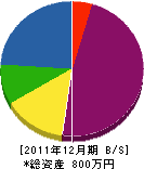 櫻川造園 貸借対照表 2011年12月期
