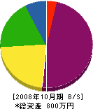 橋本喜六商店 貸借対照表 2008年10月期