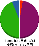 鈴忠工務店 貸借対照表 2009年12月期