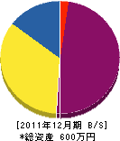稲永工務店 貸借対照表 2011年12月期