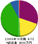 鹿児島鋼管工事 貸借対照表 2009年10月期