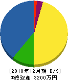 中山福樹園 貸借対照表 2010年12月期