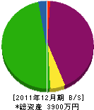 木村技建 貸借対照表 2011年12月期