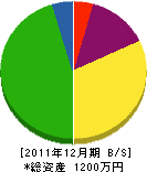 鈴木建築 貸借対照表 2011年12月期