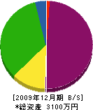 臼井造園土木 貸借対照表 2009年12月期