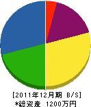 新開組 貸借対照表 2011年12月期 新開組 貸借対照表 2011年12月期