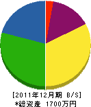 竜南 貸借対照表 2011年12月期