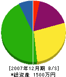 山田建設 貸借対照表 2007年12月期