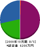 榊電設 貸借対照表 2008年10月期