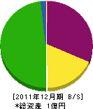 インテリア松野 貸借対照表 2011年12月期