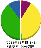 田村鉄工所 貸借対照表 2011年12月期