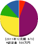 野中電気 貸借対照表 2011年12月期