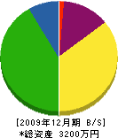 城田塗装 貸借対照表 2009年12月期