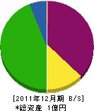 九州造園建設 貸借対照表 2011年12月期