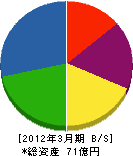 三井造船マシナリー・サービス 貸借対照表 2012年3月期