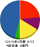 吉岡組 貸借対照表 2010年9月期