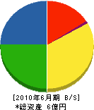 関西シグナルサービス 貸借対照表 2010年6月期