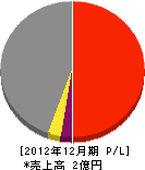 松井組工建 損益計算書 2012年12月期