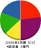 竹谷組 貸借対照表 2008年8月期