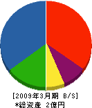 日野電気工事 貸借対照表 2009年3月期