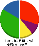 曽我 貸借対照表 2012年3月期
