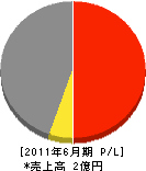 田島建設 損益計算書 2011年6月期