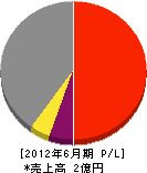原田水道工業 損益計算書 2012年6月期