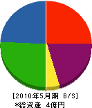 川田組 貸借対照表 2010年5月期