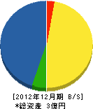 西塚清掃社 貸借対照表 2012年12月期