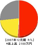 和田建設 損益計算書 2007年12月期