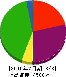 鈴木畳店 貸借対照表 2010年7月期