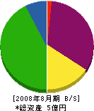 伊藤工業所 貸借対照表 2008年8月期