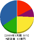 日本特殊炉材 貸借対照表 2009年3月期