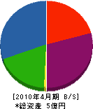 多田ビニール工業所 貸借対照表 2010年4月期