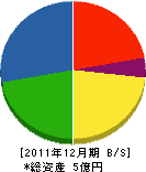 姫川建設 貸借対照表 2011年12月期