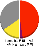 渡辺建設 損益計算書 2008年3月期