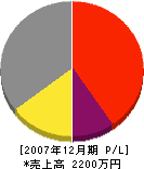 西田鉄工所 損益計算書 2007年12月期