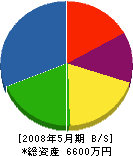 本田水設工業 貸借対照表 2008年5月期