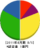 近藤電気商会 貸借対照表 2011年4月期