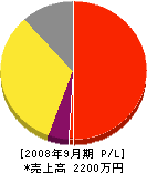 中村塗装店 損益計算書 2008年9月期