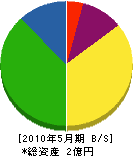 和田電業社 貸借対照表 2010年5月期