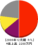 中田建設 損益計算書 2008年12月期